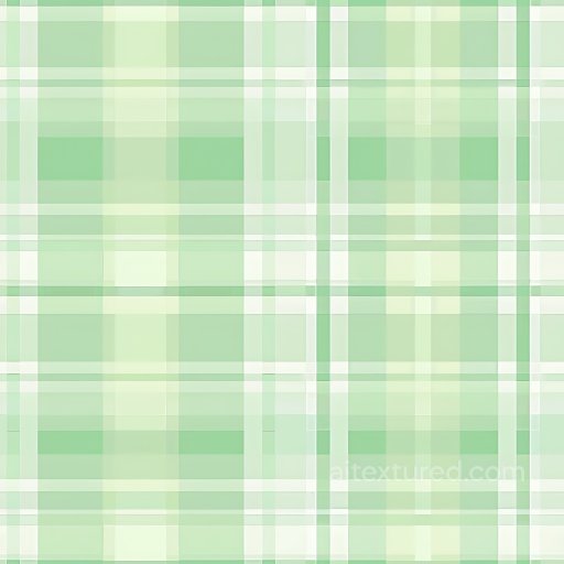 Seamless 3D PBR Texture Featuring Soft Green Pastel Plaid Fabric Pattern texture preview