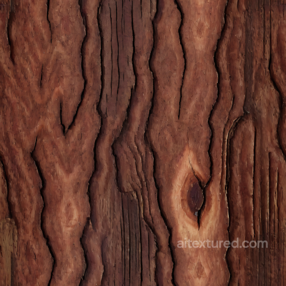 Weathered Dark Wood Planks Seamless Texture with Knots and Deep Grain Wood texture preview