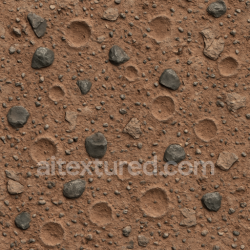 seamless Seamless 3d texture pbr 8k meteorite fragments on shattered crust with iron oxide and regolith texture 8k free download PBR