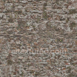 seamless Weathered Stone Wall Texture with Moss and Lichen Details texture 8k free download PBR