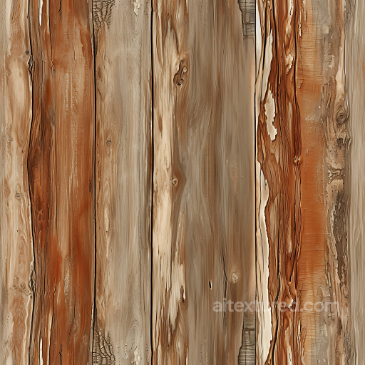 Weathered Rustic Wood Planks PBR Texture with Natural Grain and Knots seamless Wood PBR texture