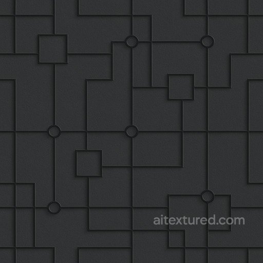 Matte Techno Grid Seamless Texture seamless Sci-fi PBR texture