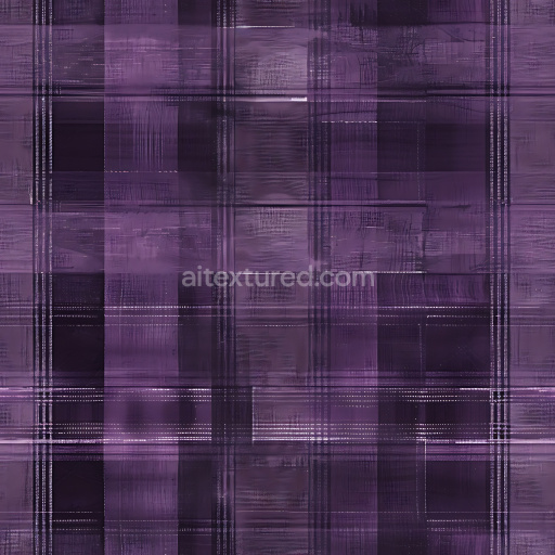 Preview — Seamless 3D PBR Metal Texture with Purple Plaid Pattern and Subtle Brush Strokes