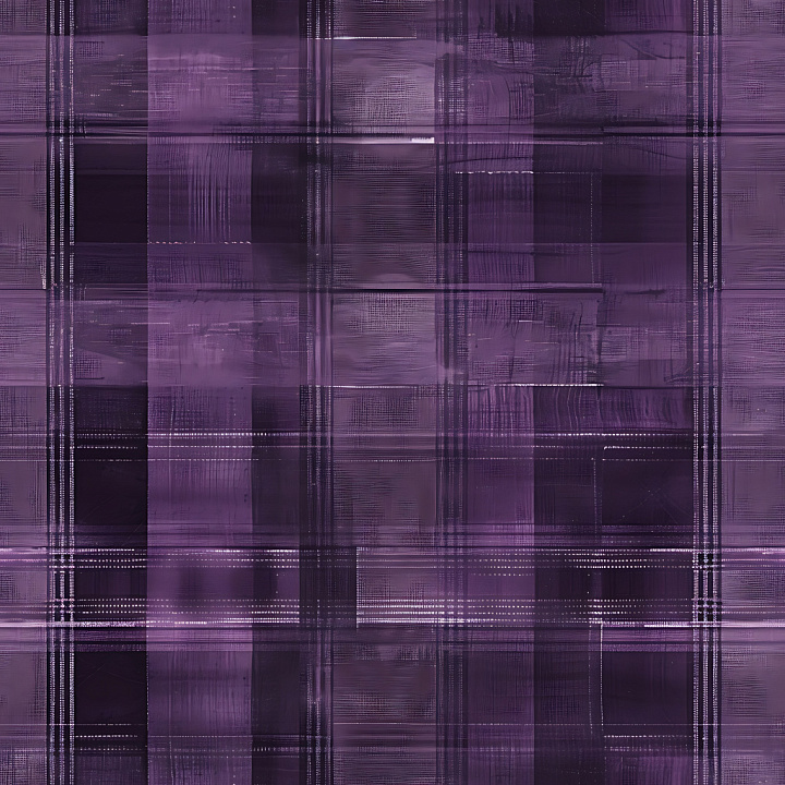 Metal with Purple Plaid Pattern and Subtle Brush Strokes seamless PBR texture preview