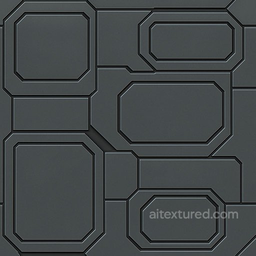 Polished Futuristic Panel Seamless Texture seamless Sci-fi PBR texture