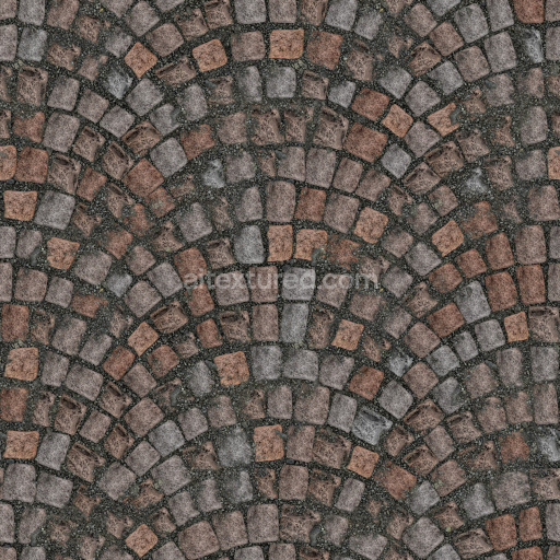 Paving Stone Seamless Tileable Pbr Texture Cobblestone Weathered Realistic Surface