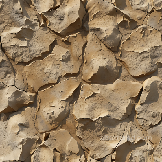 Stone Texture of Cracked Dry Earth with Layered Rock Plates Stone texture preview