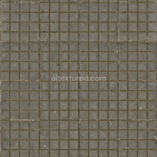 Regular Tiles Square — Tiles Square Uneven Square Floor Patern — PBR seamless 3D texture