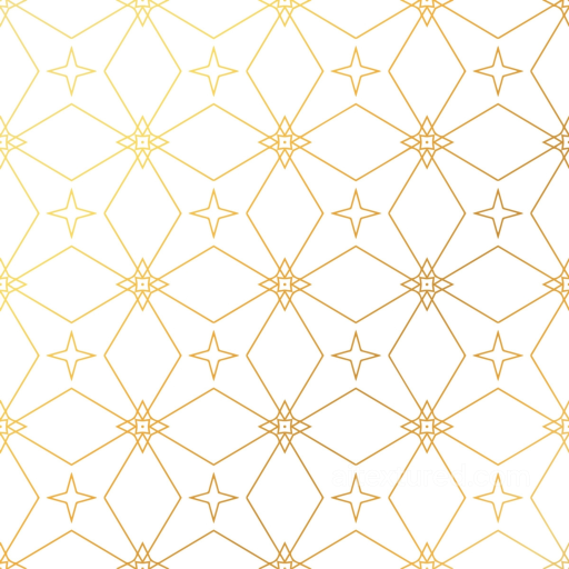 White & Gold Texture of White Background with Gold Geometric Diamond Pattern seamless White & Gold PBR texture