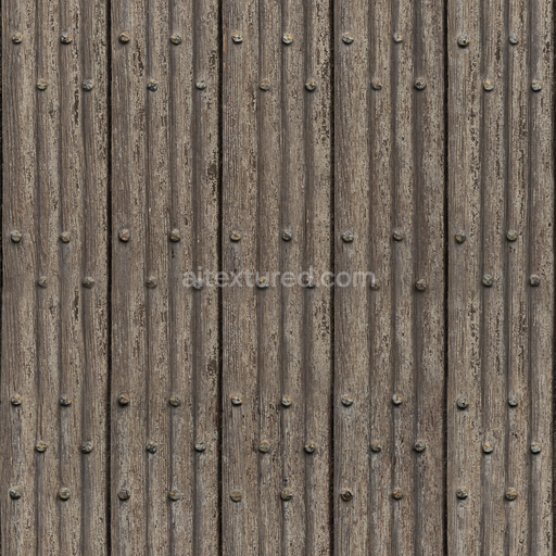 Old Uneven Wood — Uneven Wood Wall Medieval Wood Planks — PBR seamless 3D texture