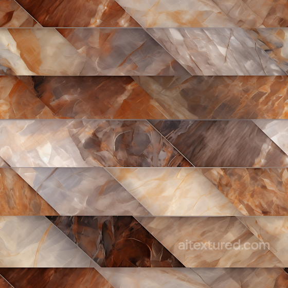 Brown and Gray Polished Marble Steps Texture with Angular Patterns Marble texture preview