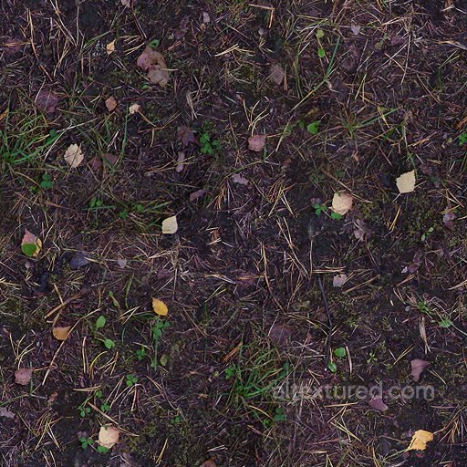 High-Quality Seamless Forest Ground Texture seamless Ground surface PBR texture