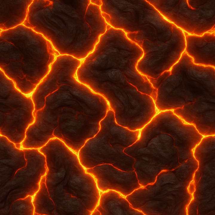Fantasy Molten Surface seamless PBR texture preview