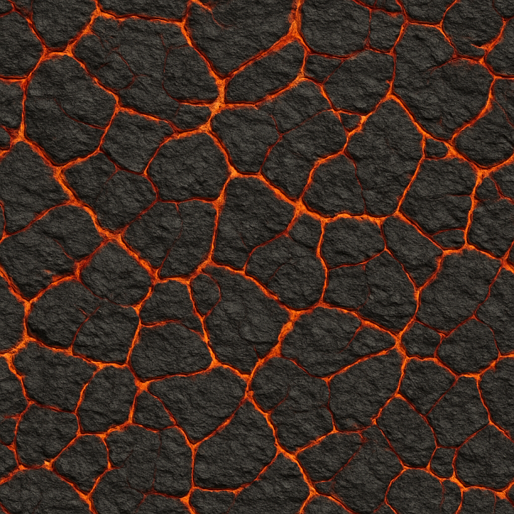 Dry Magma seamless PBR texture preview