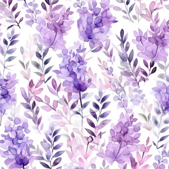 with Purple Flower Watercolor Pattern Purple Flower texture preview