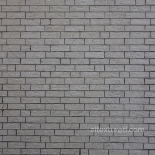 Gray Brick Wall 4K PBR Seamless Texture for 3D Visualization seamless Brick PBR texture