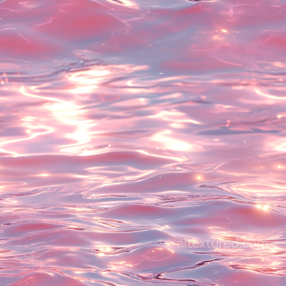 Pink Reflective Water Surface Seamless Texture with Soft Ripples Water texture preview