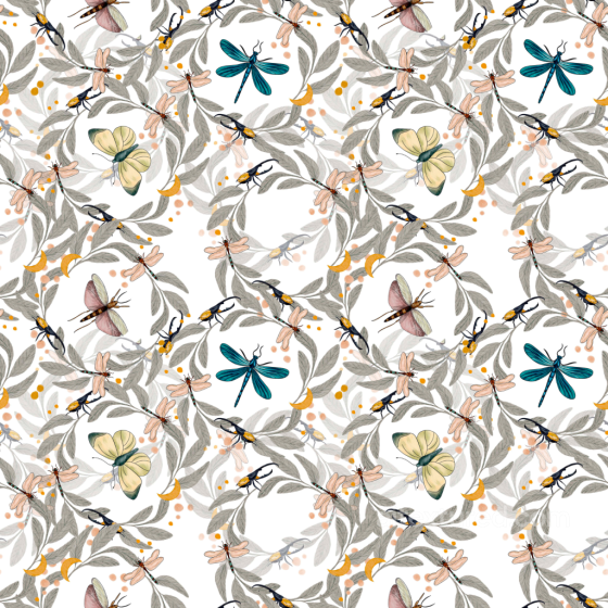 Featuring Dragonflies and Botanical Pattern Dragonfly texture preview