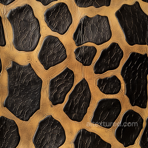 Leather Texture Featuring Two-Tone Cracked Grain Surface seamless Leather PBR texture