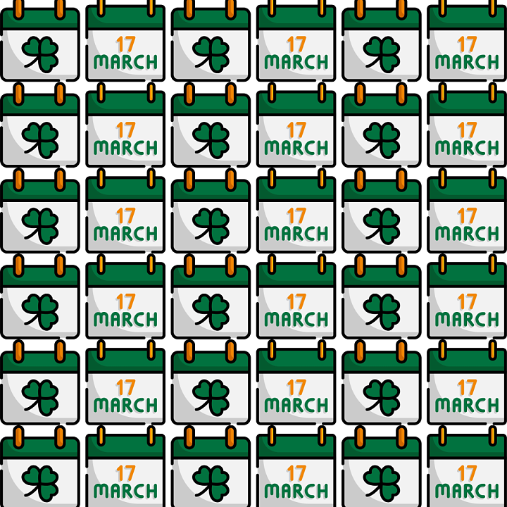 St Patrick Digital Paper Bundle of St seamless PBR texture preview