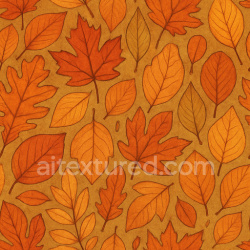 seamless Patterned Autumn Leaves Texture Seamless 1024X1024 texture 1024x1024 free download PBR