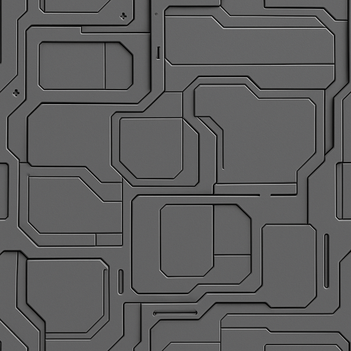 Matte Futuristic Panel seamless PBR texture preview