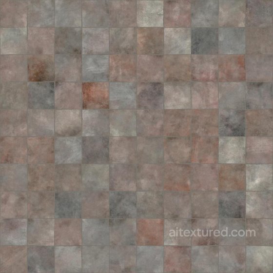 Antique French Terracotta Tile Texture | Free PBR Tile texture preview