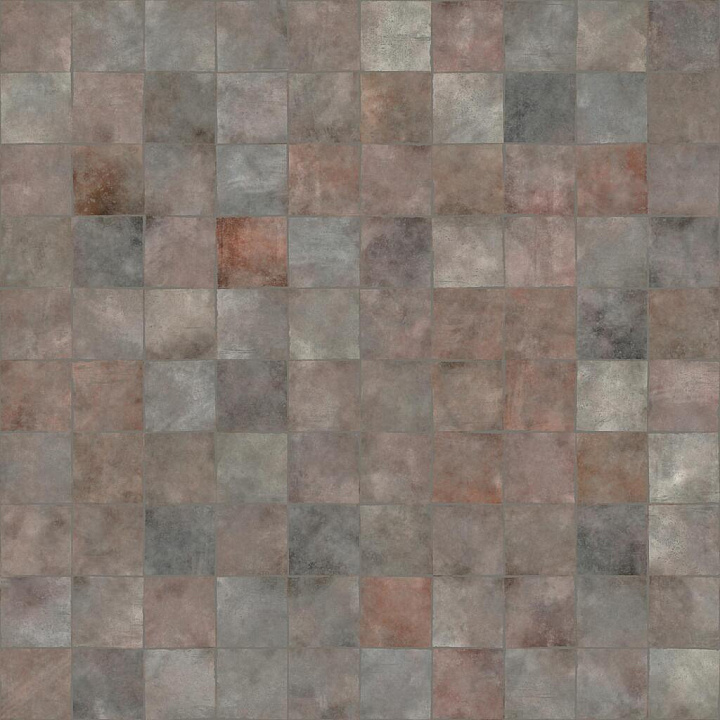 Antique French Terracotta Tile seamless PBR texture preview