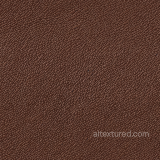 Pebbled Brown Leather PBR Texture with Natural Grain and Fine Wrinkles seamless Leather PBR texture