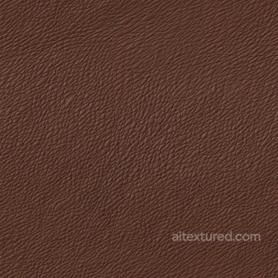Pebbled Brown Leather PBR Texture with Natural Grain and Fine Wrinkles Leather texture preview