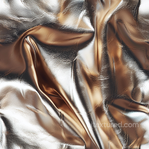 Glossy Brown Leather PBR Texture Featuring Fine Wrinkles and Natural Folds seamless Leather PBR texture