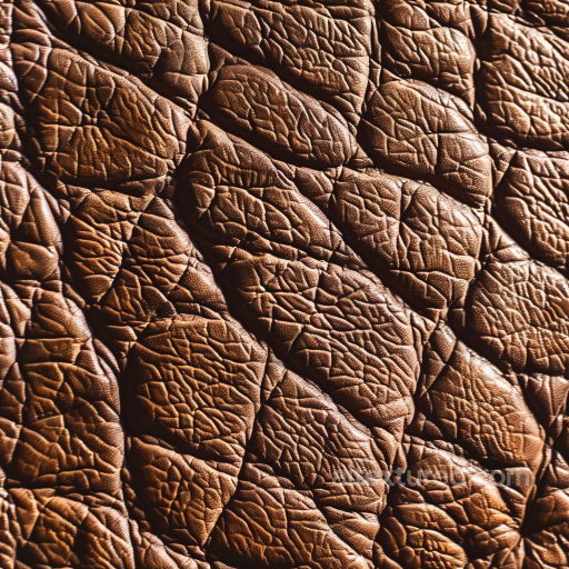 Cracked Brown Leather Texture With Deep Grain And Aged Finish seamless Leather PBR texture