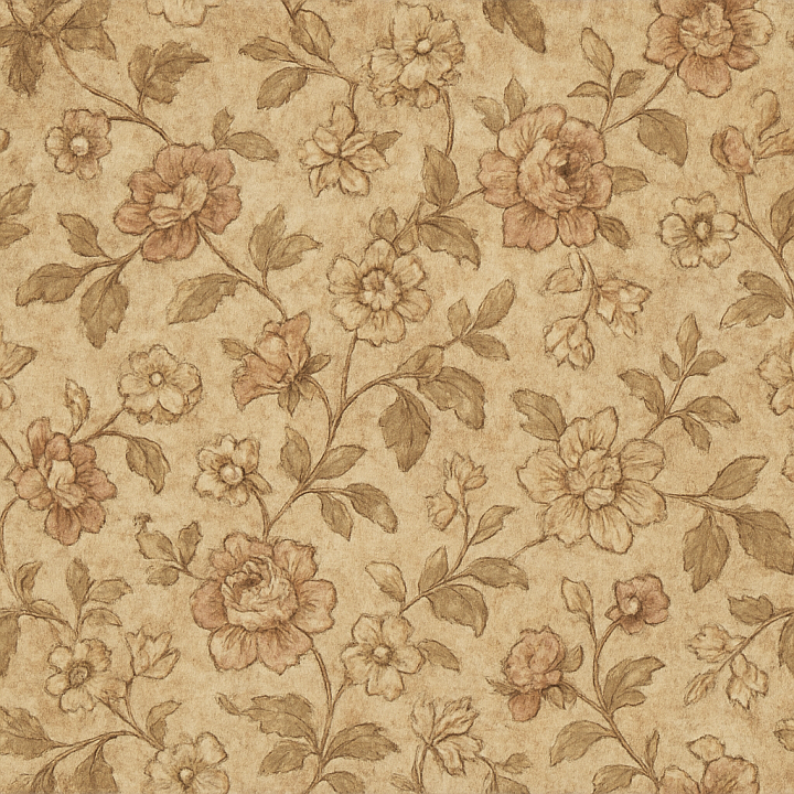 Worn Floral Pattern seamless PBR texture preview
