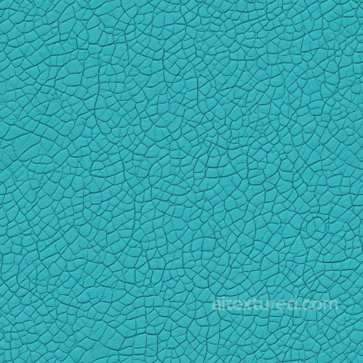 Cracked Turquoise Leather Texture With Fine Fissures seamless Leather PBR texture