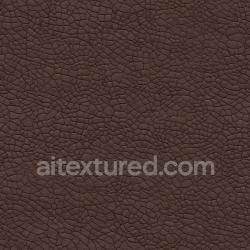 seamless Seamless 3D PBR Texture of Cracked Brown Leather with Distinctive Weathered Grain texture 8k free download PBR
