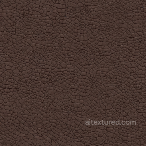 Cracked Brown Leather Seamless Texture with Distinctive Weathered Grain seamless Leather PBR texture