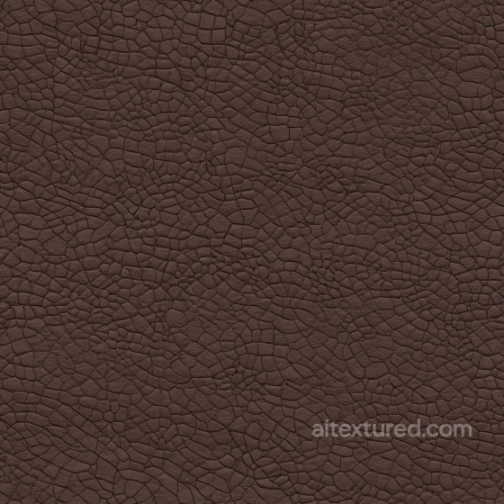 Cracked Brown Leather Seamless Texture with Distinctive Weathered Grain Leather texture preview