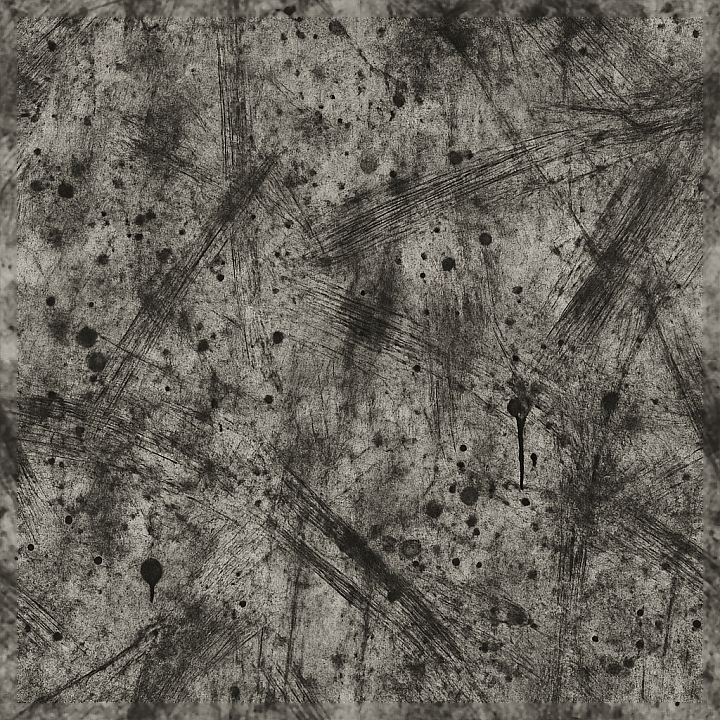 Splatter Drip Marks Charcoal Strokes Distressed Scuffed Scratches Grung… seamless PBR texture preview