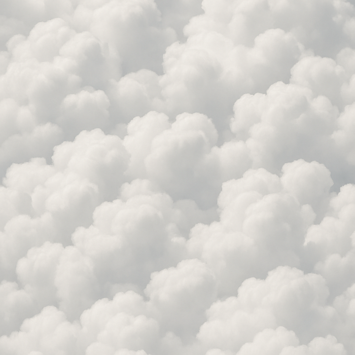 Of Soft Fluffy Cumulus Cloudscape seamless PBR texture preview