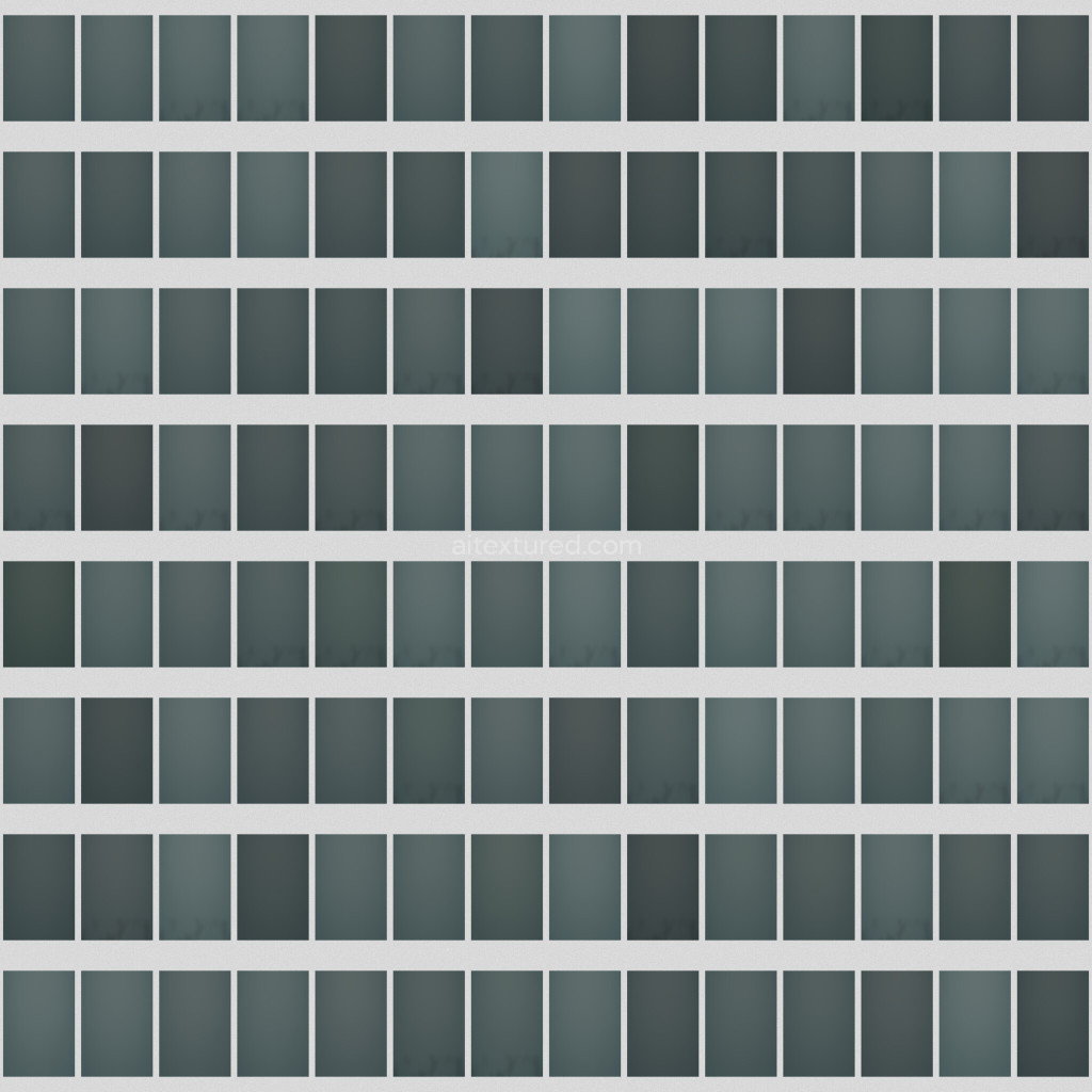Seamless PBR facade texture in dark tones for 3D use