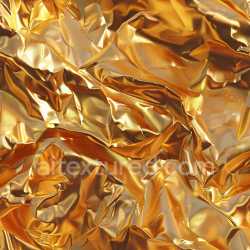 seamless Seamless 3D PBR Texture of Glossy Crumpled Gold Fabric with Reflective Highlights texture 8k free download PBR