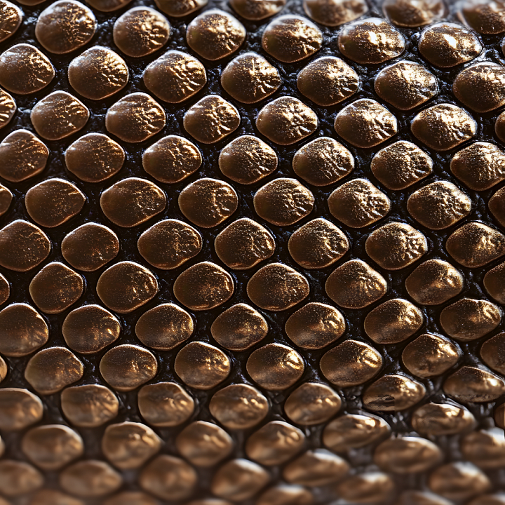 Reptilian Skin Featuring Glossy Scales and Organic Pattern seamless PBR texture preview