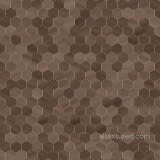 Hexagonal Wood Tiles for Wall Decor | Free PBR Wood texture preview