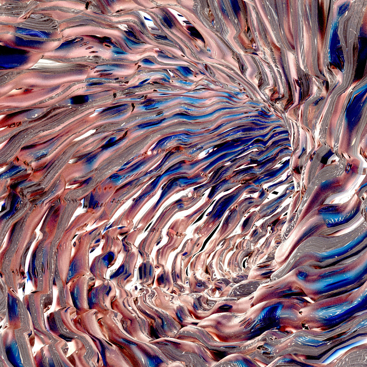 Metal Featuring Wavy Abstract Metallic Surface seamless PBR texture preview