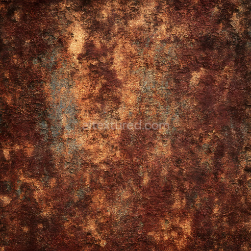 Seamless 3D PBR Rusty Metal Texture with Cracks and Corrosion Detail