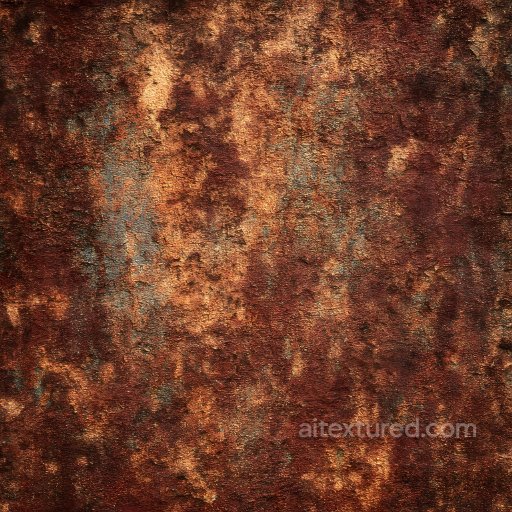 Rusty Metal Texture with Cracks and Corrosion Detail seamless Rust PBR texture