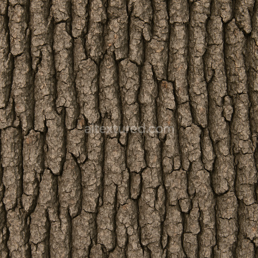 High Resolution Oak Bark Texture Seamless 1024X1024