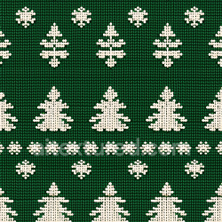 seamless Seamless 3D PBR Knitted Christmas Tree Pattern Texture in Green and Cream texture 8k free download PBR