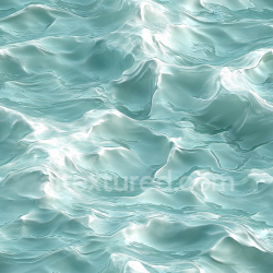 seamless Seamless 3D Stylized Ocean Surface Water PBR Texture with Soft Waves and Glossy Highlights texture 8k free download PBR