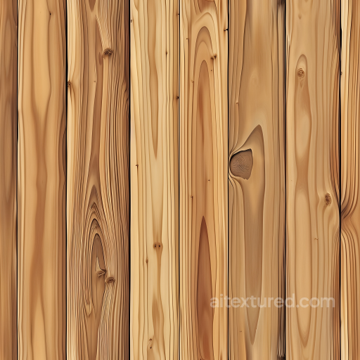 Light Pine Wood Planks Texture with Distinctive Knots and Grain seamless Wood PBR texture